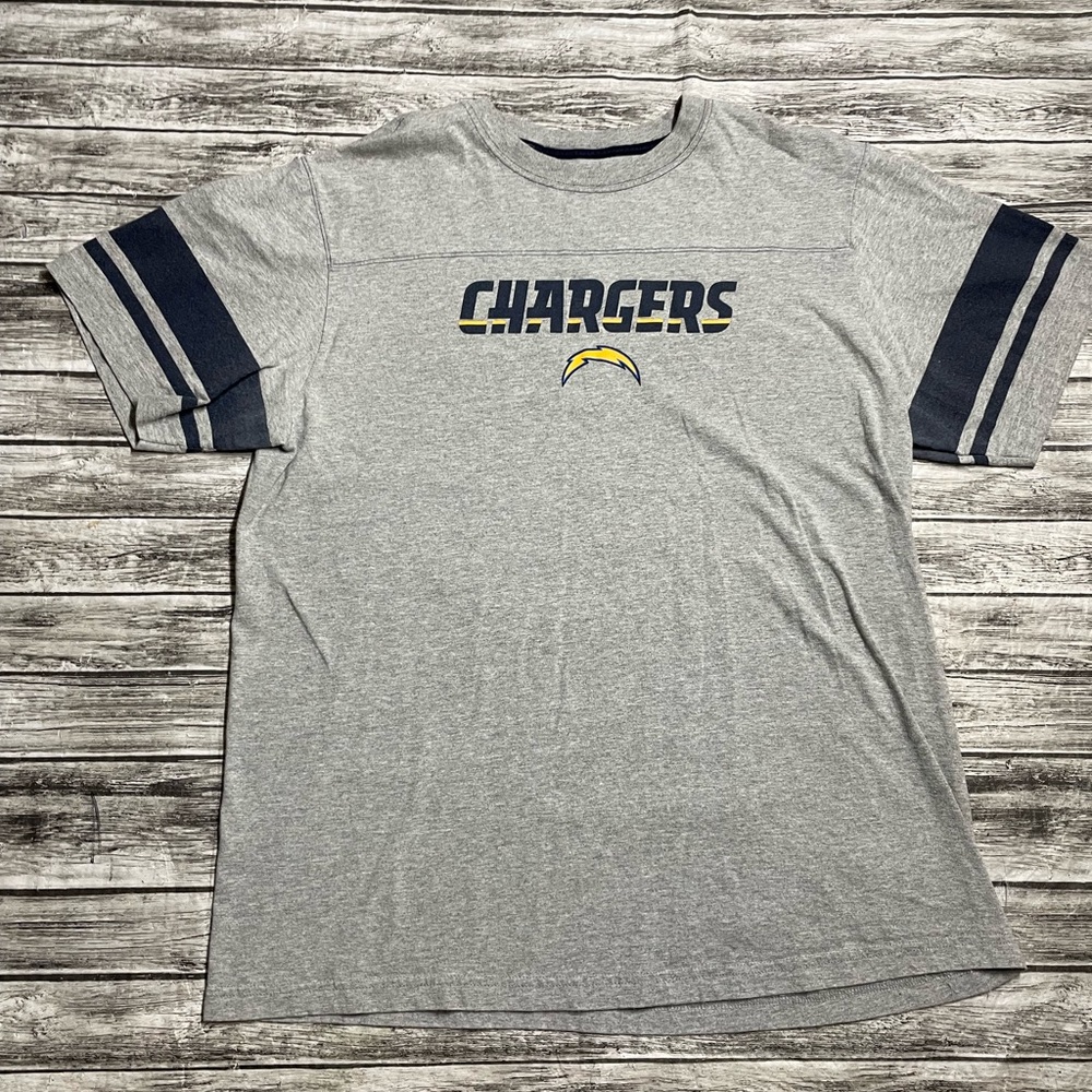 Mens XL NFL Chargers shirt good used condition minor signs of wear as pictured